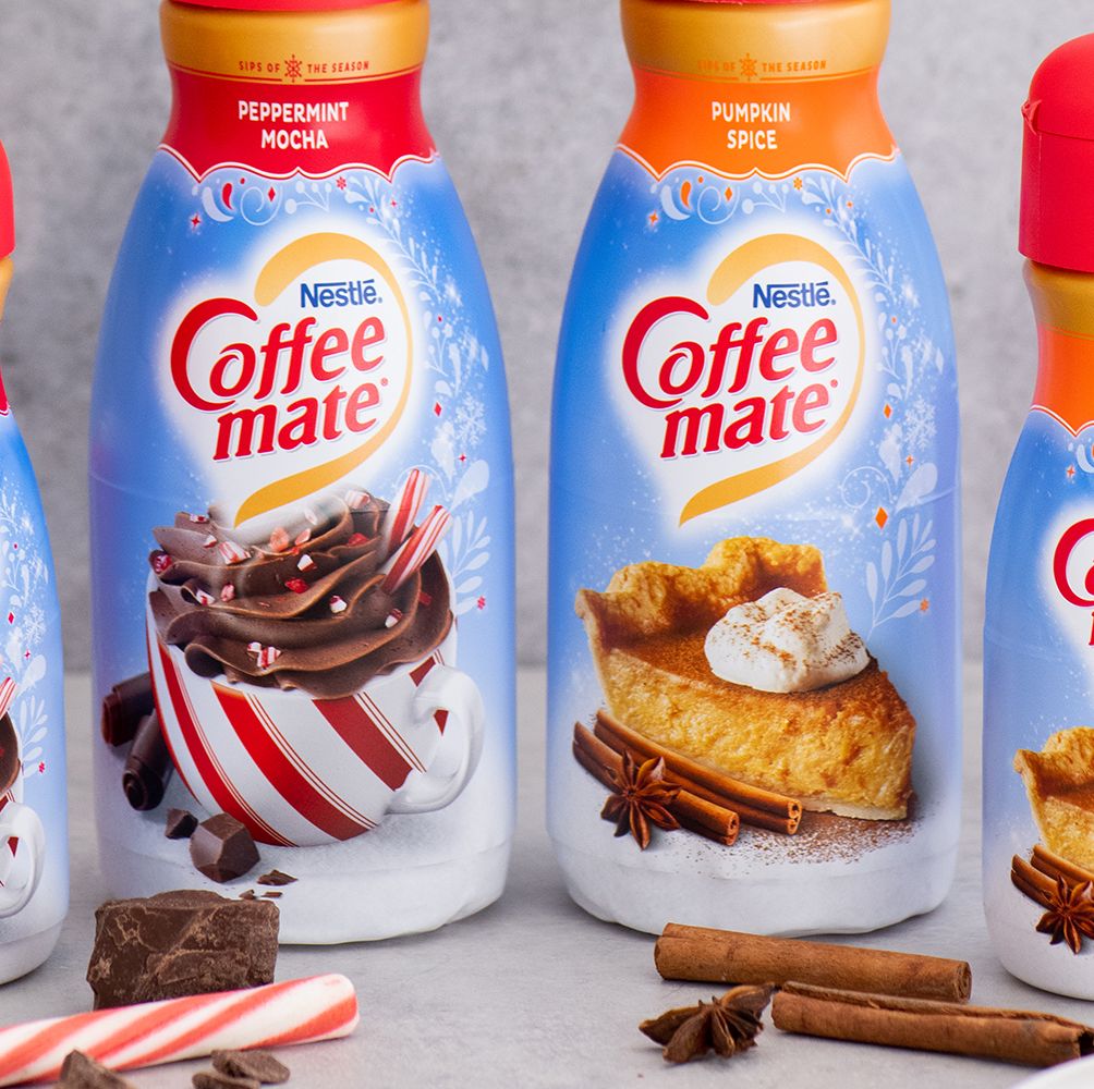 Coffee mate Is Bringing Back Pumpkin Spice and Peppermint Mocha Creamers Again Year