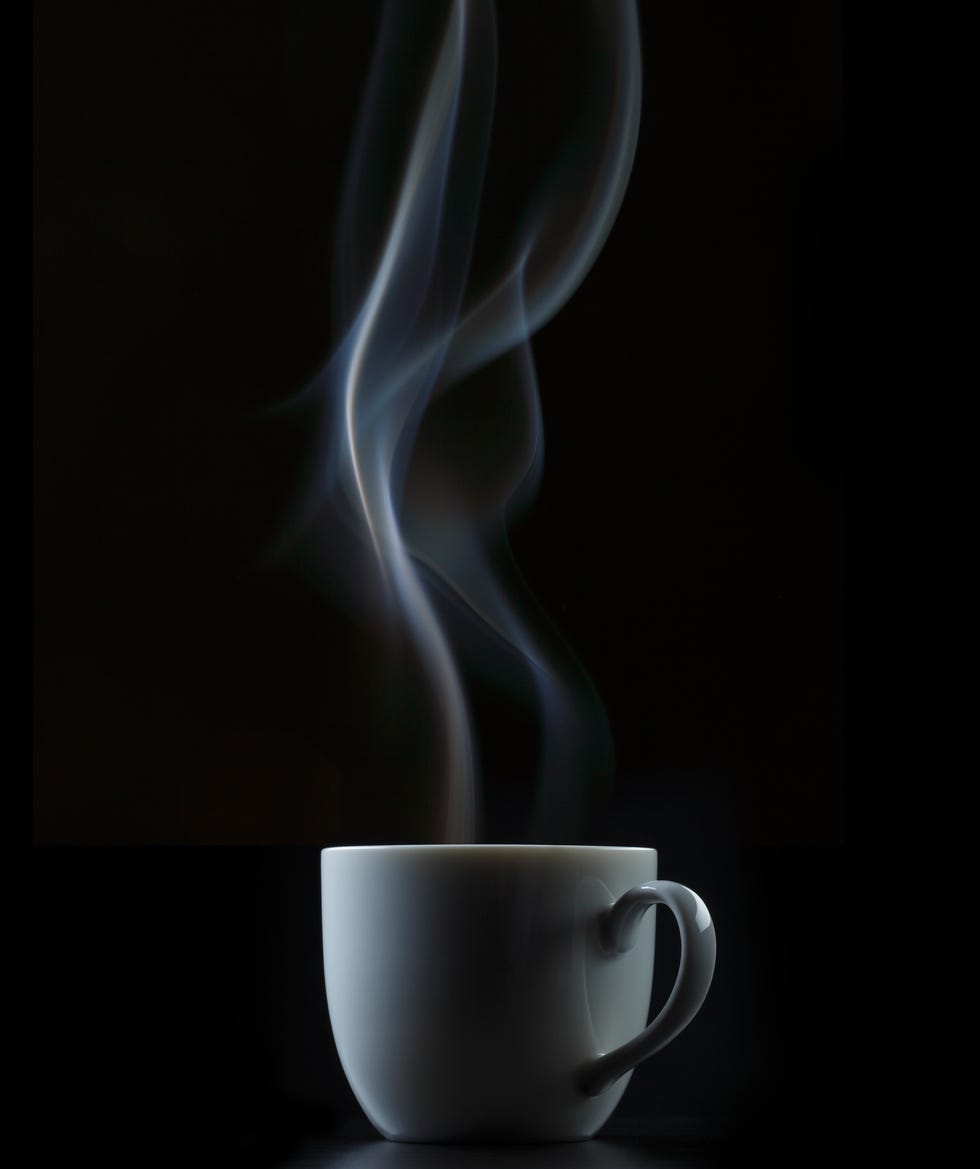 coffee or tea cup with steam