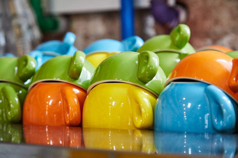coffee cups at tucker silk mill