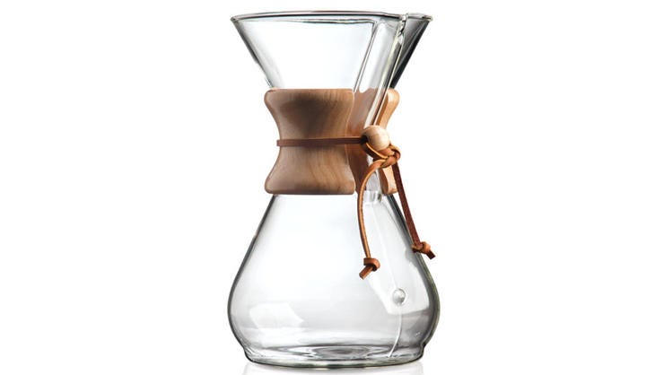 pretty chemex coffee maker