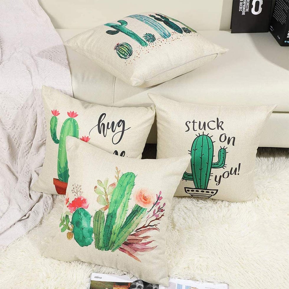 cojines con dibujos de cactus
