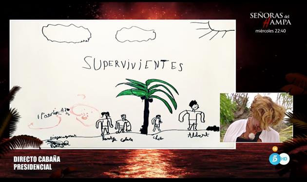 Colate emocionado al recibir un dibujo de su sobrino Roscón