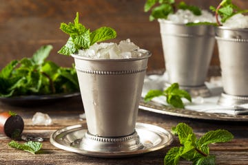 cold refreshing classic mint julep