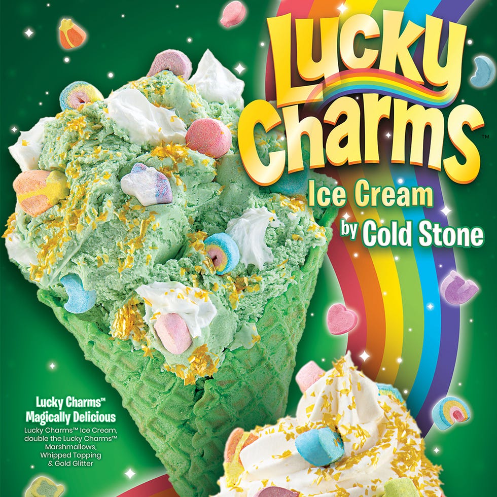 cold stone creamery lucky charms st patrick's day ice cream