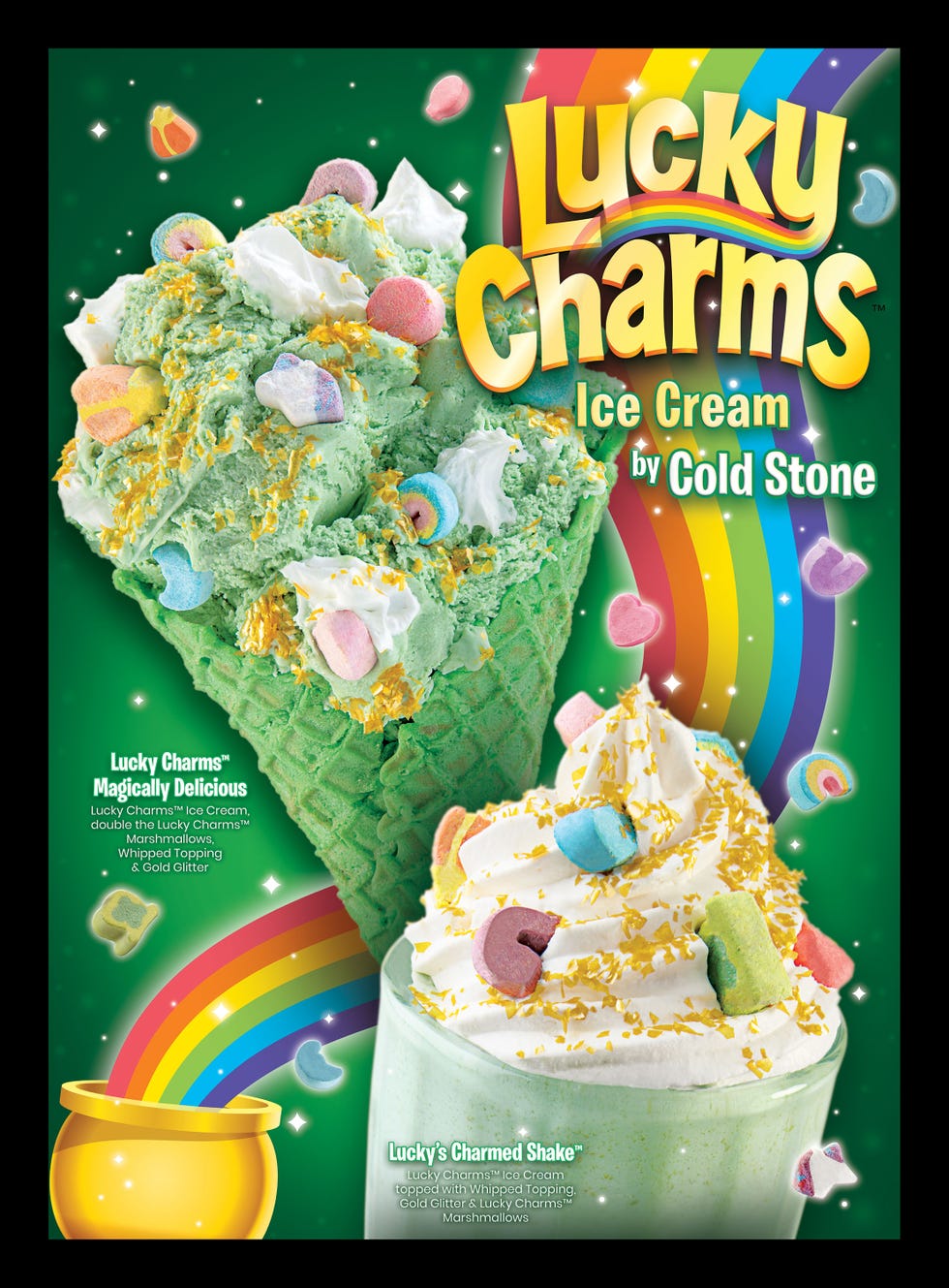 cold stone creamery lucky charms st patrick's day ice cream