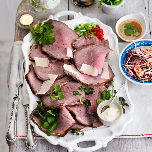 cold roast beef platter