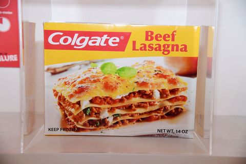 Het idee van de tandpastamaker dat de klant een lasagne zou eten  en dan zijn of haar tanden zou poetsen  sloeg nergens op