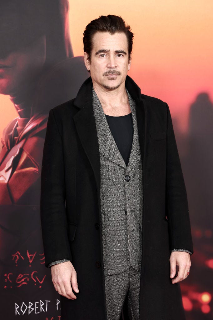 Colin Farrell attends the world premiere of The Batman in New York City on March 1, 2022. Photo by arturo holmesfilmmagic