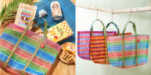 Plaid, Bag, Tote bag, Pattern, Design, Handbag, Textile, Picnic basket, Pattern, Fashion accessory, 