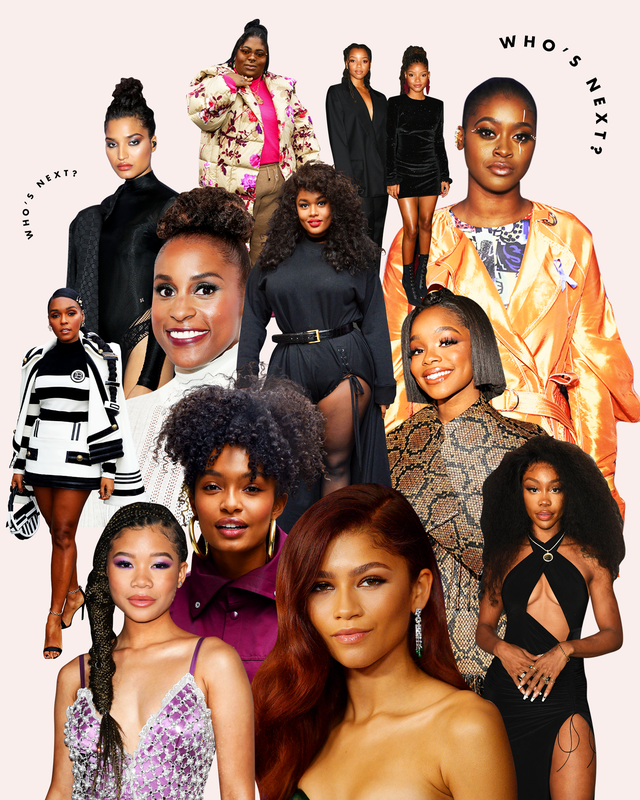 collage of young black future beauty icons