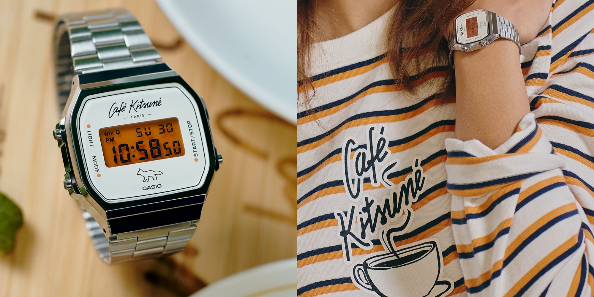Cafe Kitsuné X Casio推聯名錶！超萌小狐狸Logo，復古時髦還配備防水
