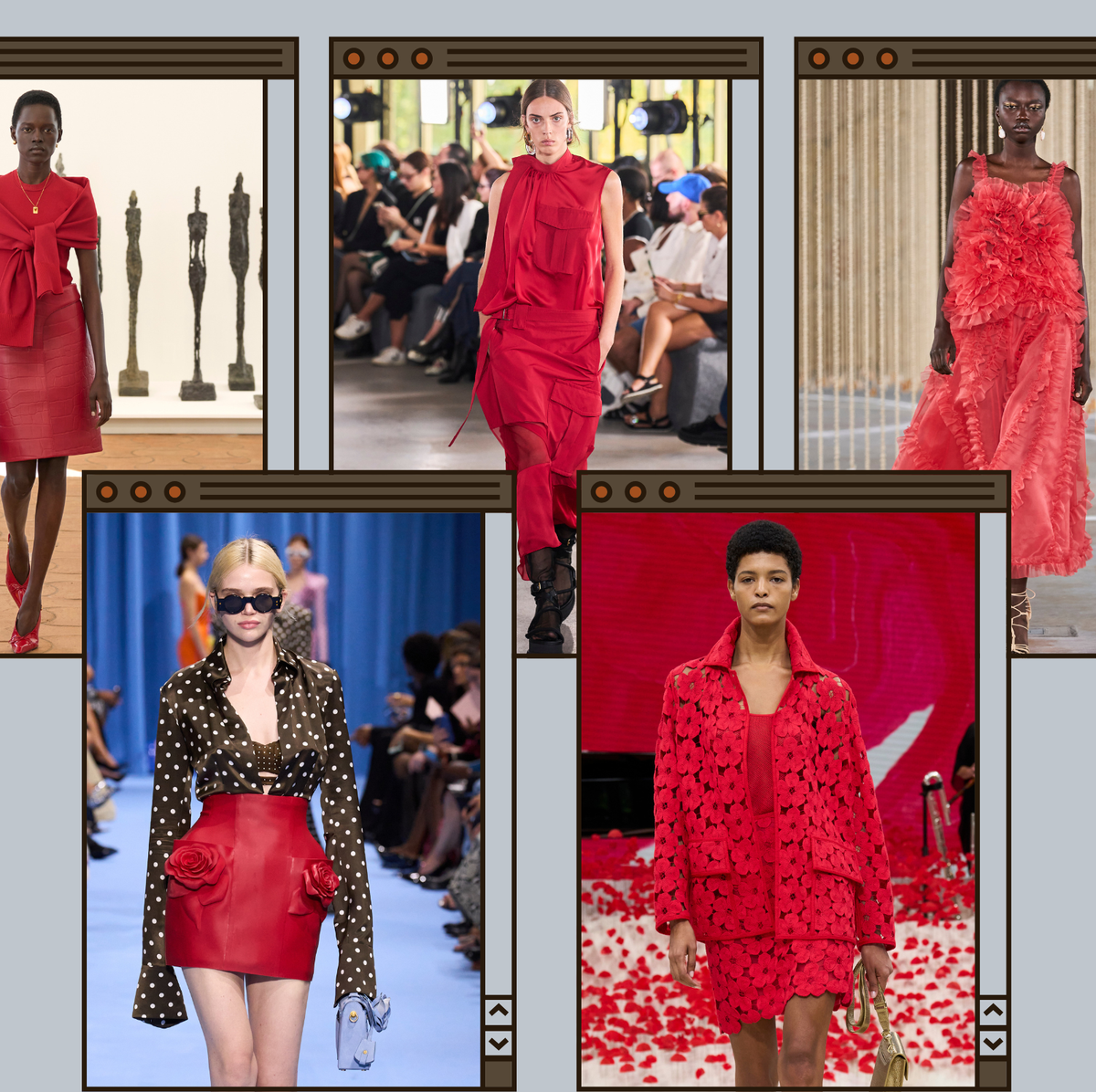 falda roja tendencia primavera