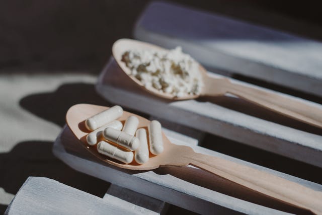 collagen or colostrum in capsules and powder