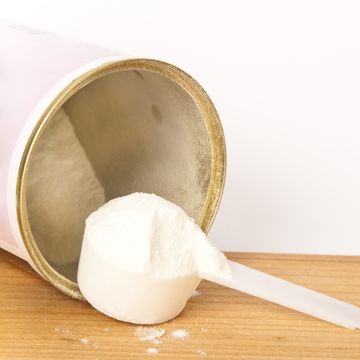 Collagen powder can and powder scoop