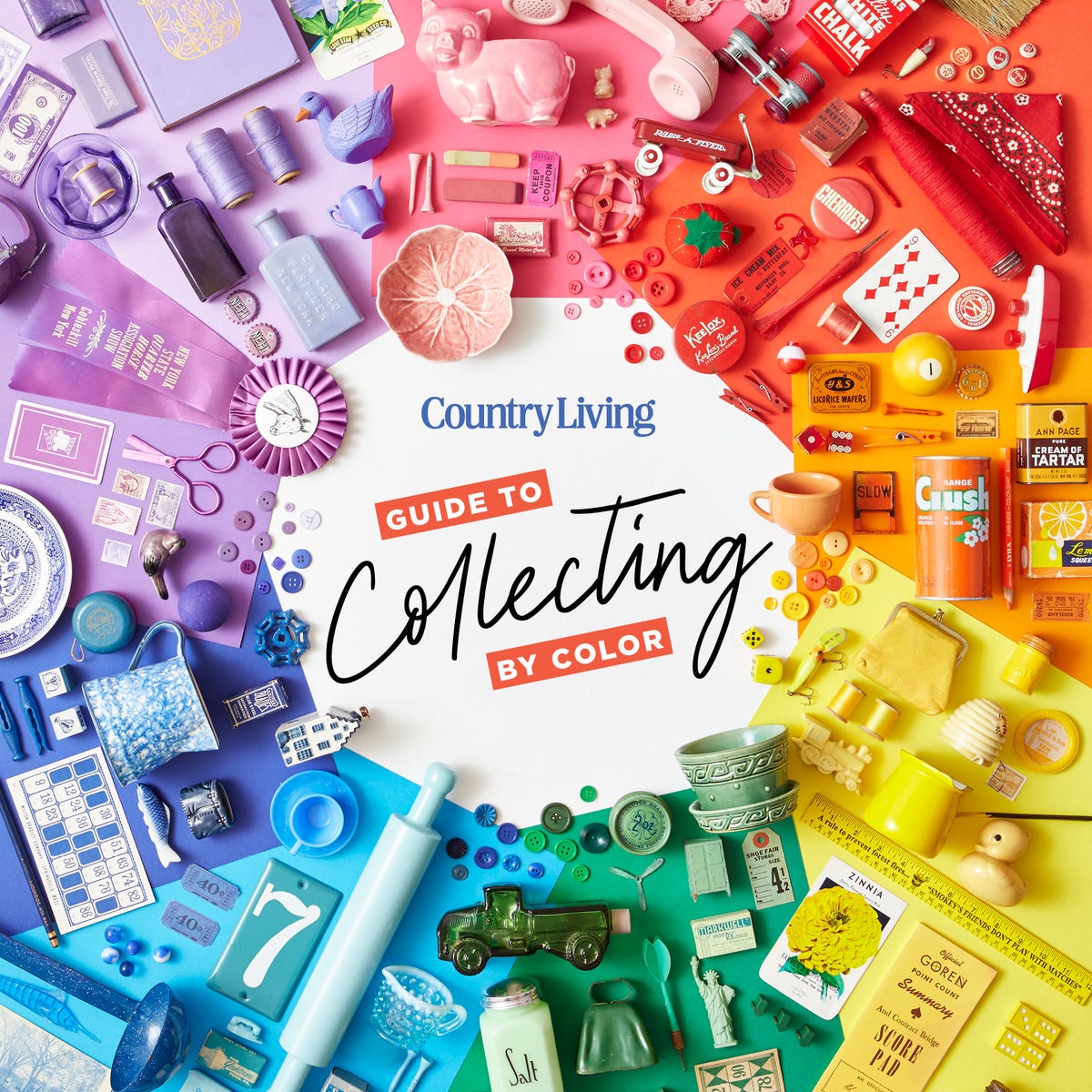 The Country Living Guide to Vintage Collectibles by Color