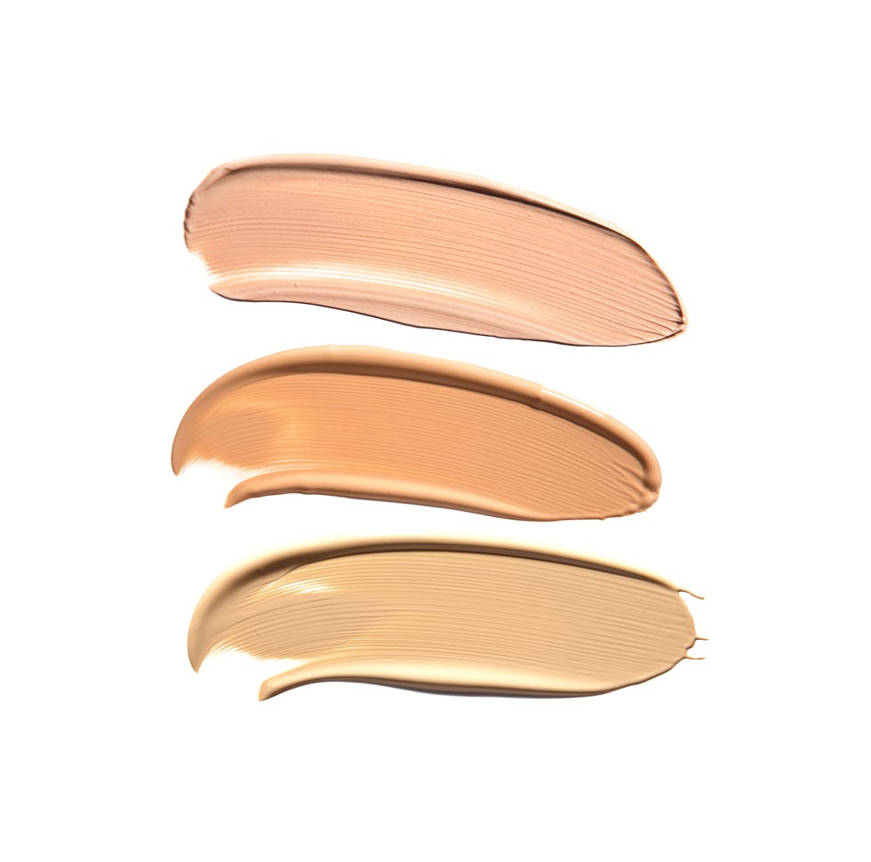 Collection of liquid foundation strokes