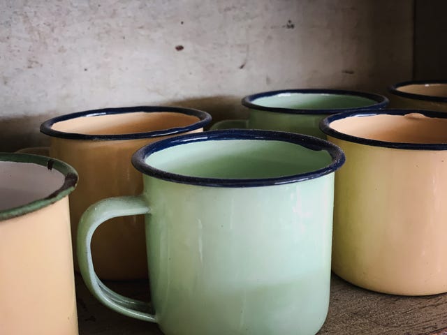 garage sale benefits - mugs