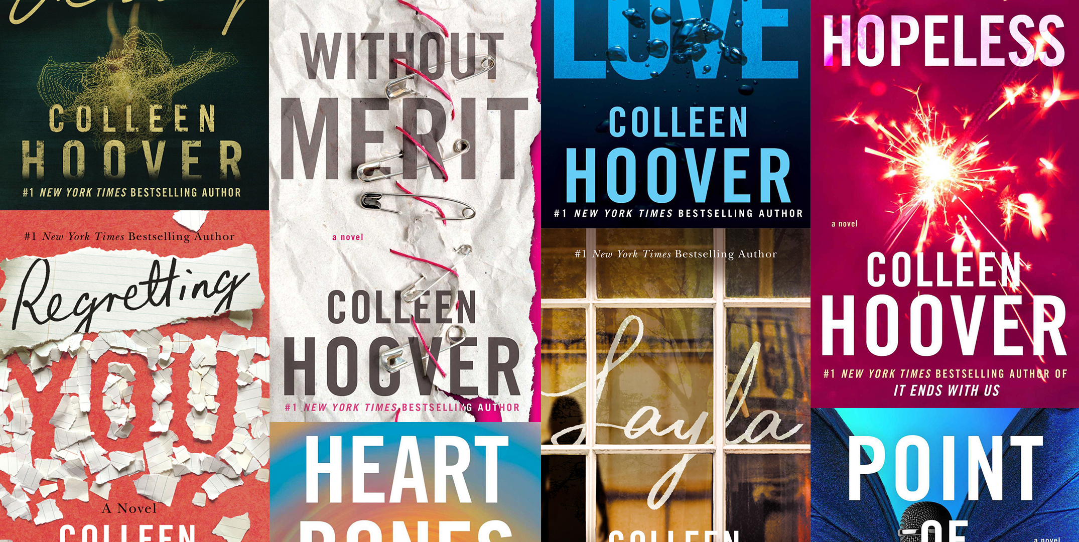 Colleen Hoover Collection 5 Books Set (Verity, November 9, Maybe Someday,  Ugly Love, It Ends with Us)