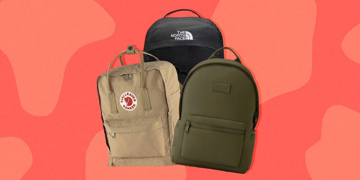 fjallraven, the north face, dagne and dover backpacks