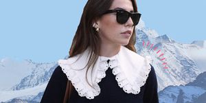 la moda 2020 ha un nuovo pezzo cult da sottoporti, il colletto delle camicie donna in formato xl, romantico e ironico, è top con i maglioni invernali