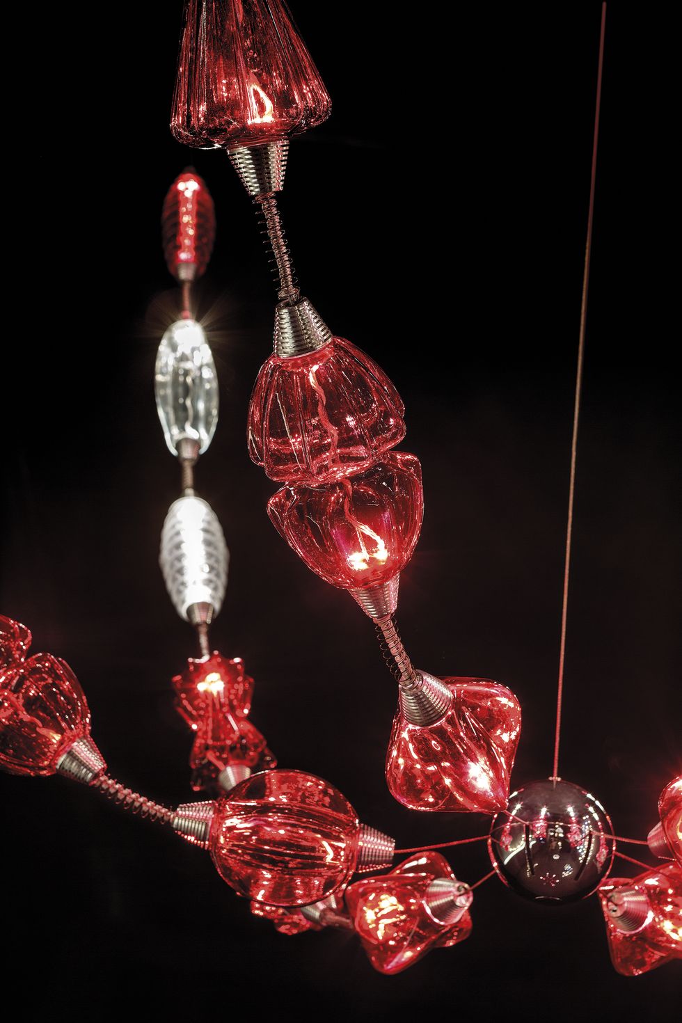 Red, Lighting, Light, Water, Still life photography, Light fixture, Glass, Photography, Chandelier, Crystal, 