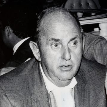 Music. Personalities. pic: circa 1960's. Elvis Presley's manager Col. Tom Parker with his cigar. In the 1950's Elvis Presley came to fame, and was the first real rock-n-roll singer.Music, Personalities, pic: circa 1960's, Elvis Presley's manager Col, Tom Parker with his cigar, In the 1950's Elvis Presley came to fame, and was the first real rock-n-roll singer (Photo by Popperfoto via Getty Images/Getty Images)