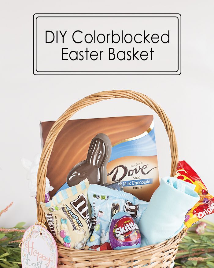 color blocked easter basket