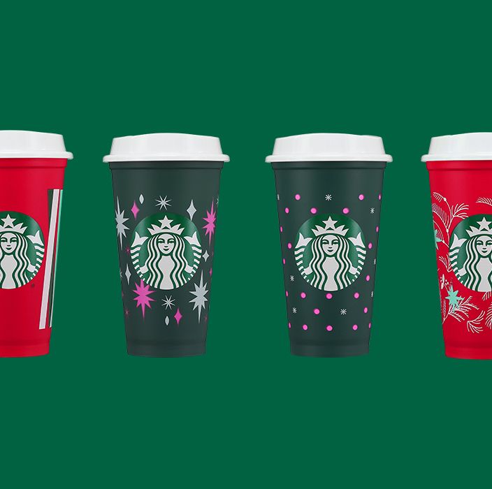 Starbucks Coffee Reusable 16oz Red Cup XMAS Christmas Holiday 2018
