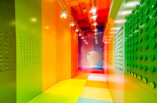 Green, Light, Yellow, Colorfulness, Graphic design, Architecture, Interior design, Ceiling, Animation, Graphics, 