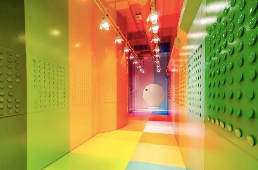 Green, Light, Yellow, Colorfulness, Graphic design, Architecture, Interior design, Ceiling, Animation, Graphics, 