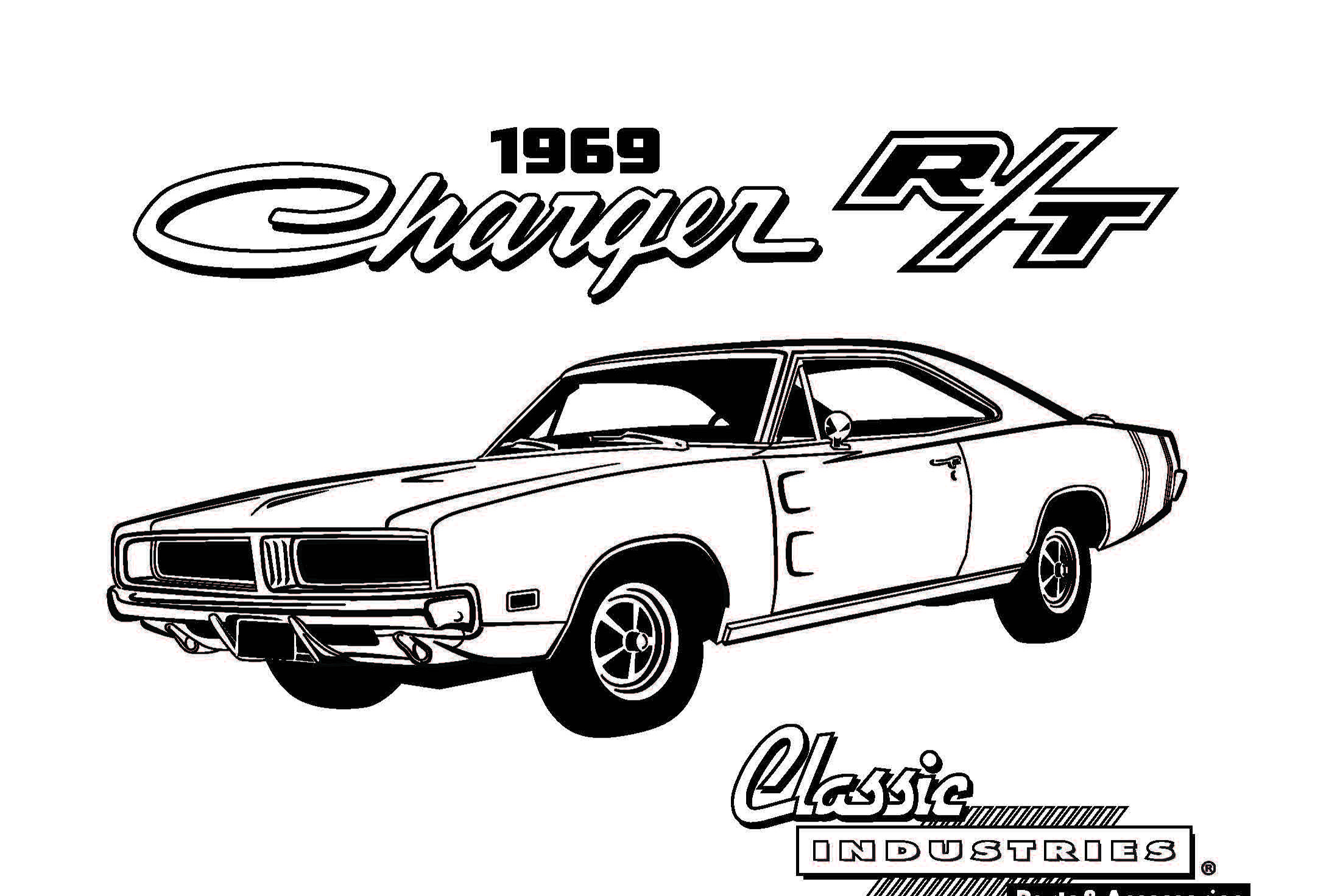 1970 dodge charger coloring pages