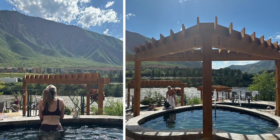 iron mountain hot springs colorado usa