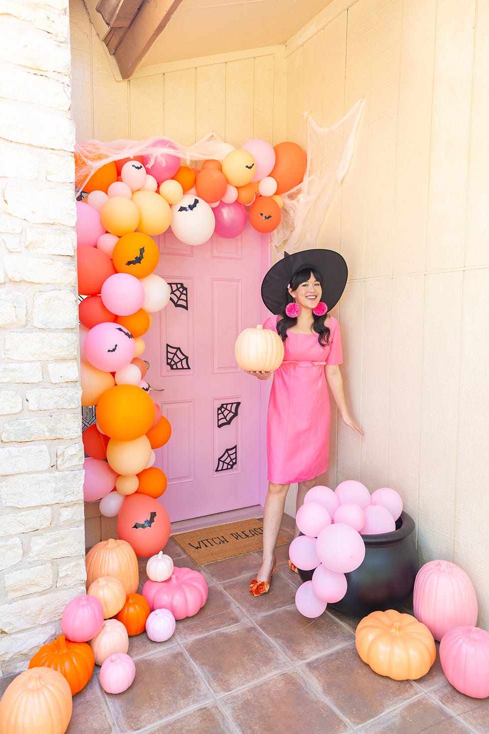 ballon coloré pour porte d'Halloween