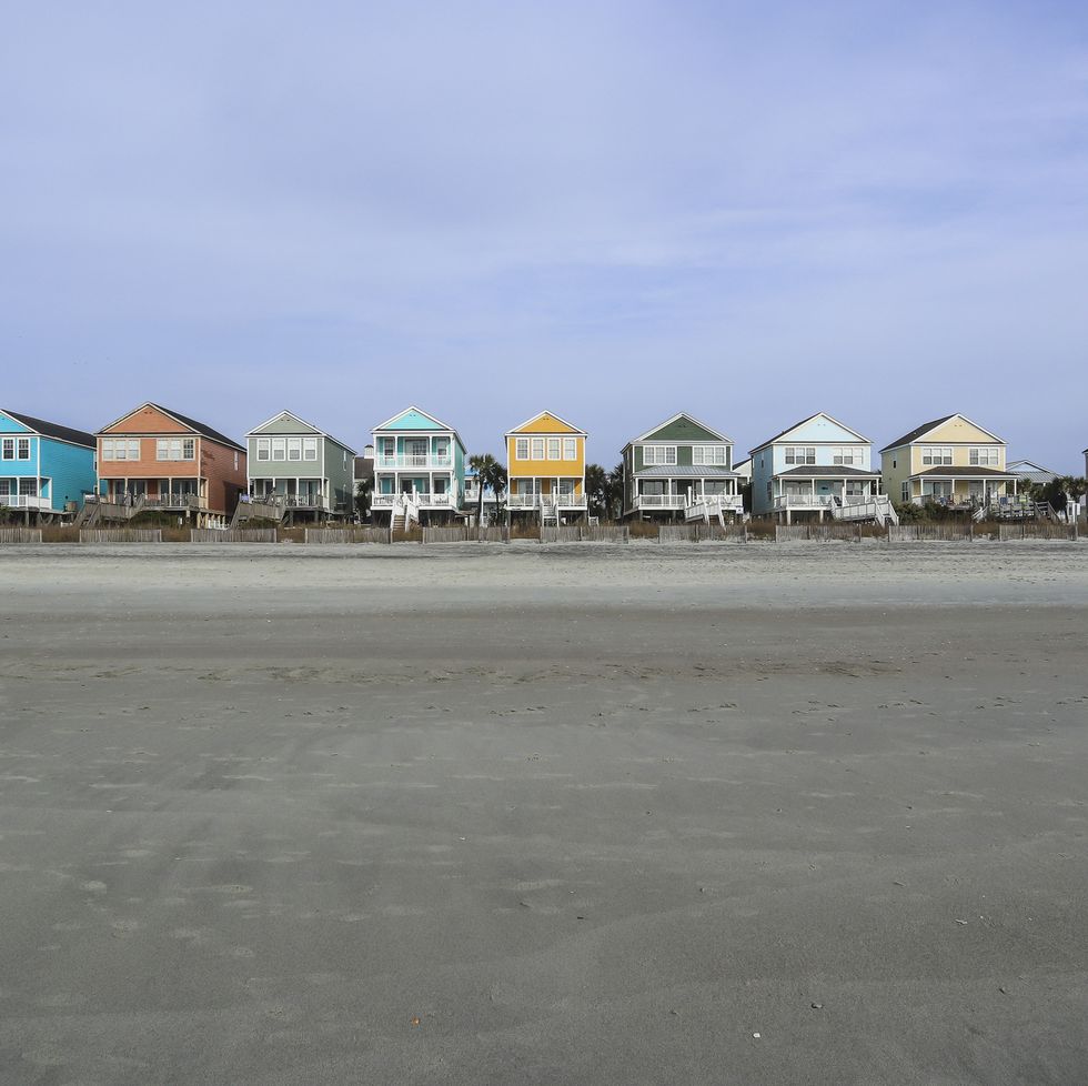 colorful beachfront homes in myrtle beach