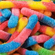 Colorful Candy Sugary Gummy Worms