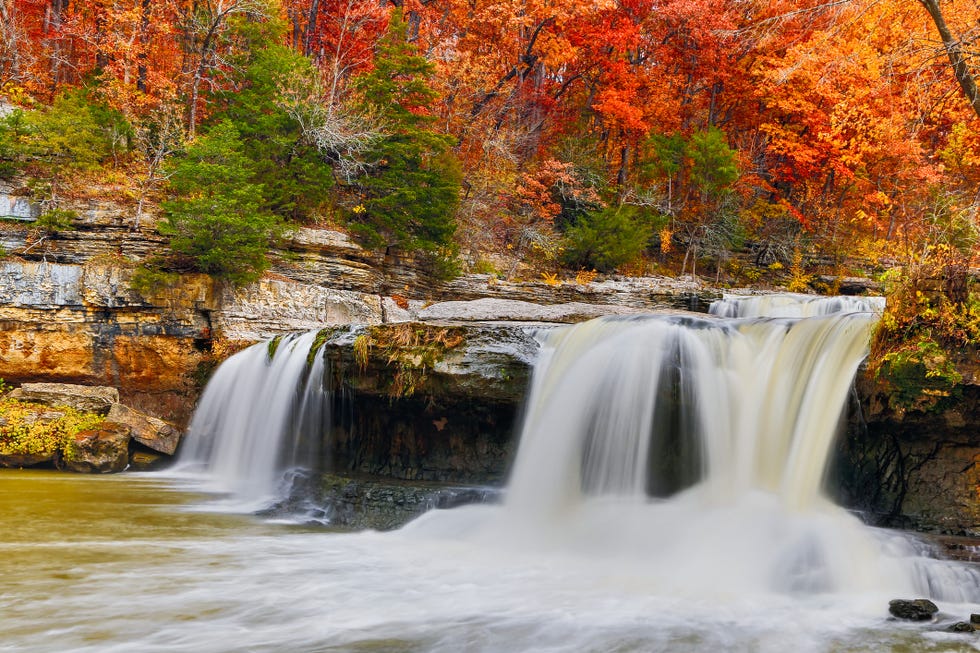 colorful cataract falls