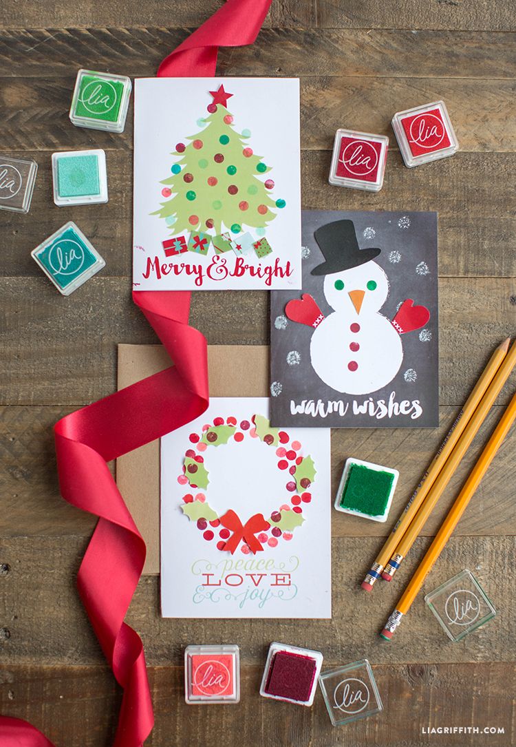 homemade christmas card designs