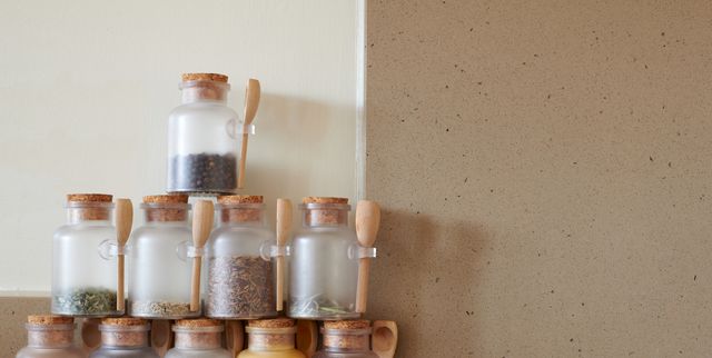 kitchen finds. Tgese glass bamboo lid spice jars can hold up to