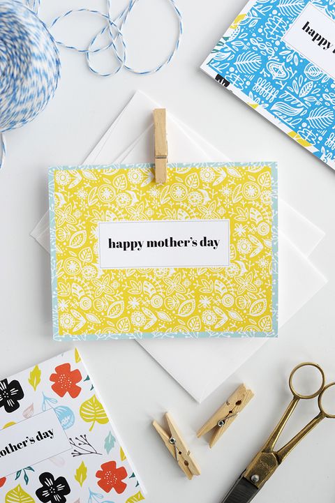 decorative mothers day card printable