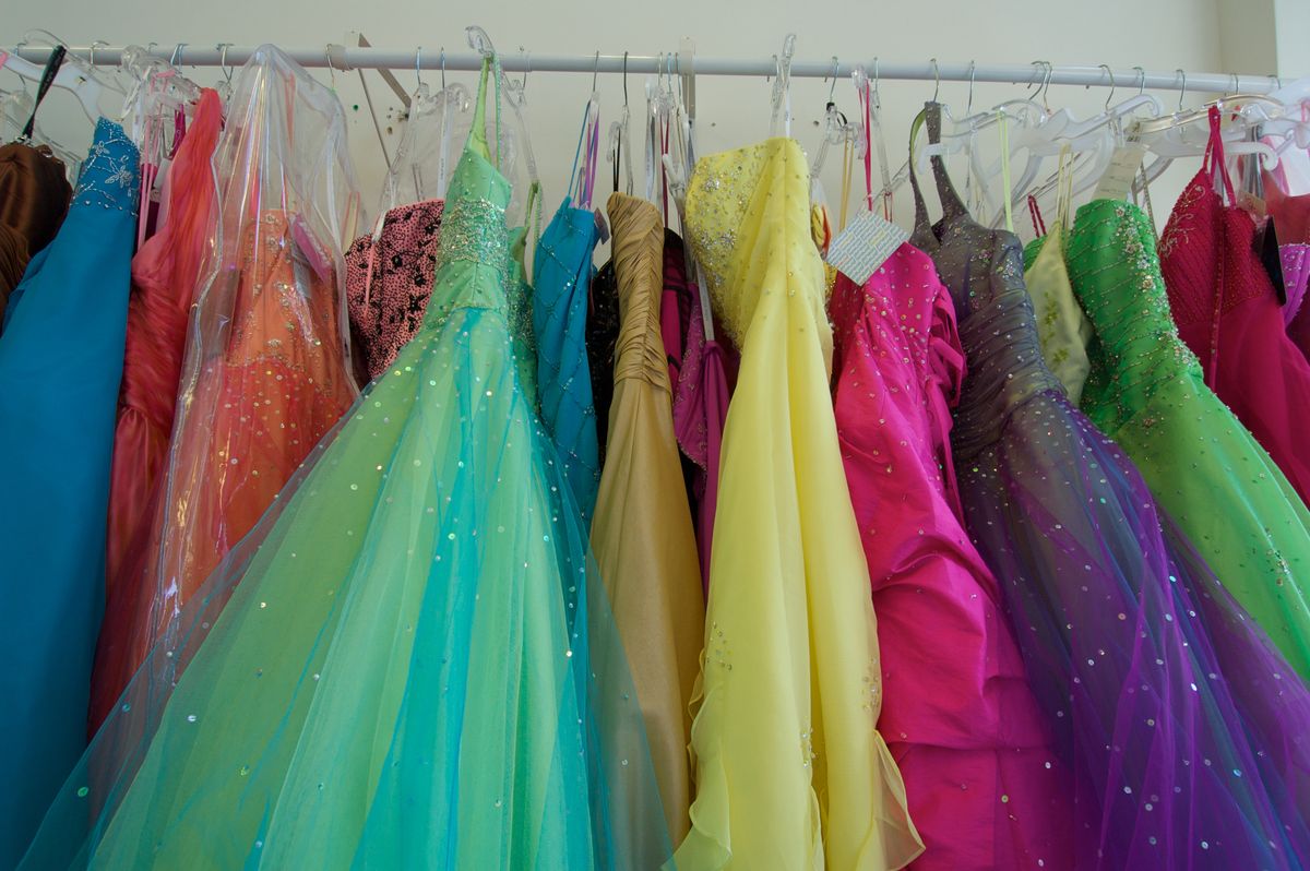 colorful prom gowns