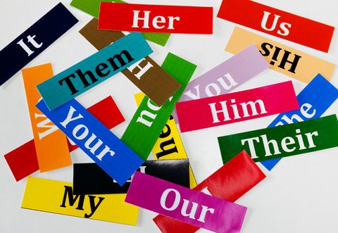colorful word cards