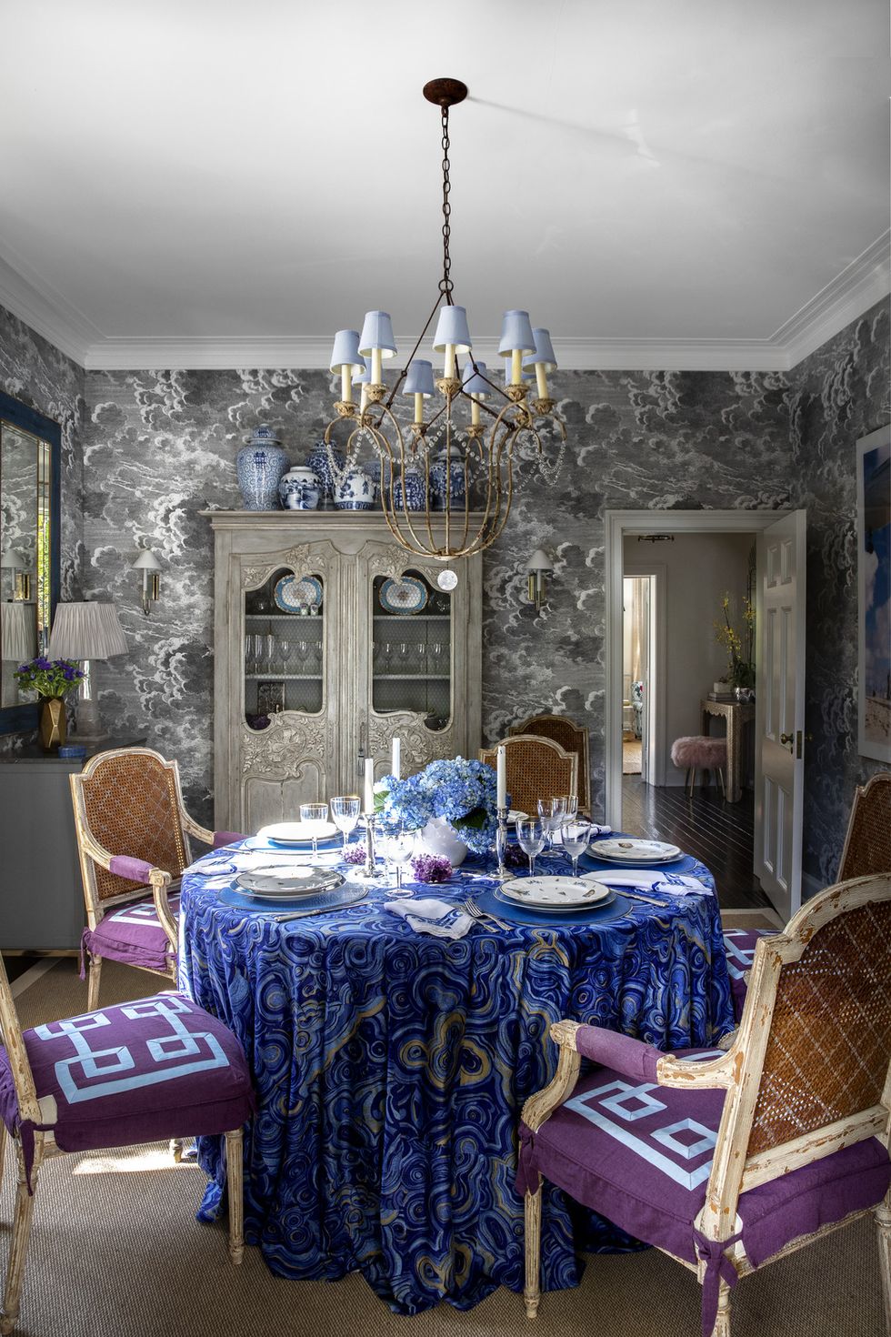 Royal Purple Deep Fabric, Wallpaper and Home Decor