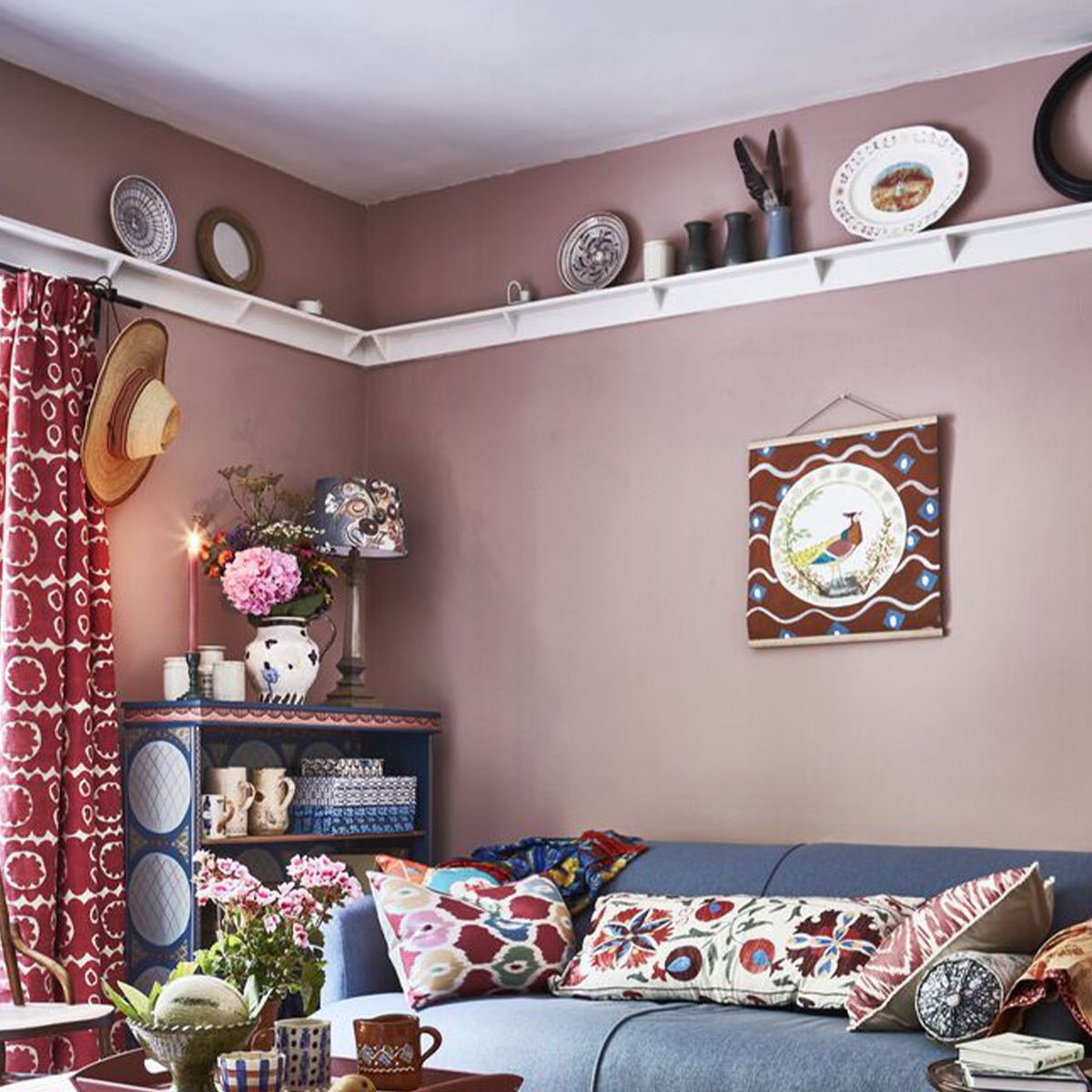 Pastel paint colors are staying as a trend as we crave playfulness at home