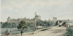 windsor castle from the windsor terminus of the swr 1851