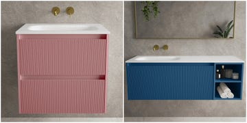 colourful bathroom furniture