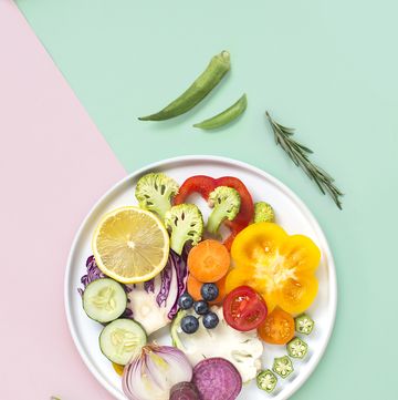 colourful low carb food healthy eating conceptual still life
