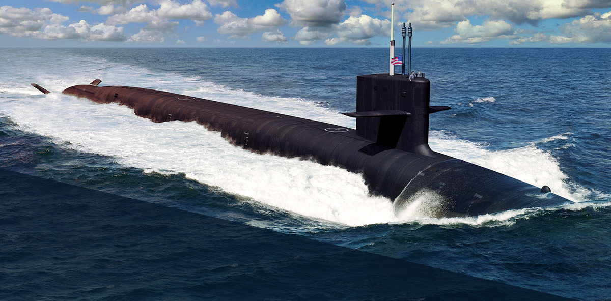 Submarine, Ballistic missile submarine, Cruise missile submarine, Vehicle, Ocean, Sea, Wind wave, Watercraft, 