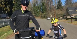father and son bike across US