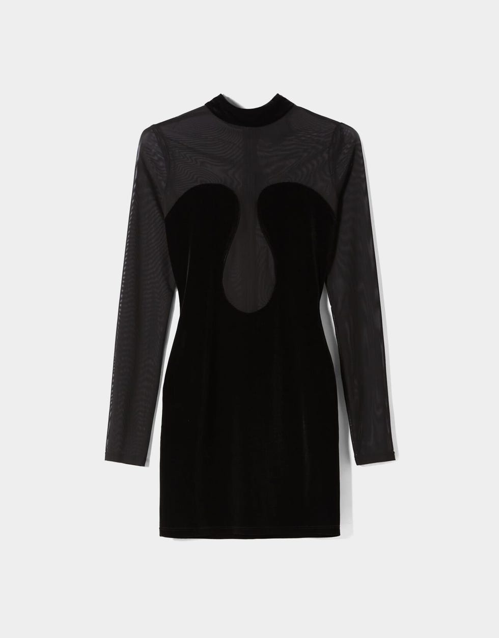 vestido terciopelo bershka