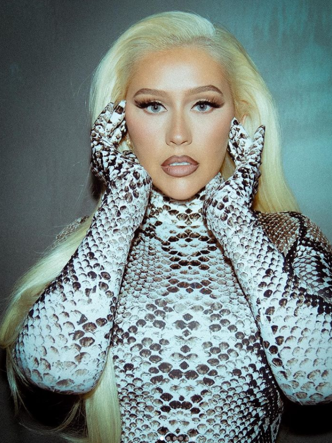 Christina Aguilera trucco burlesque glitter